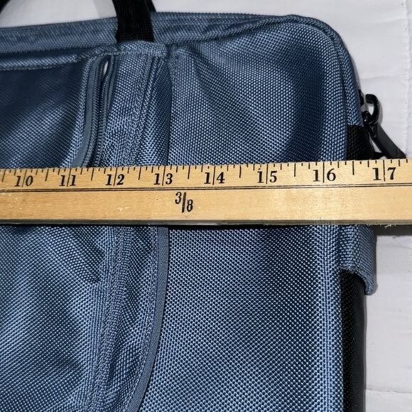 Brenthaven Zero Impact Laptop Case 17" Blue Nylon Padded Shoulder Strap Multiple - Picture 8 of 10